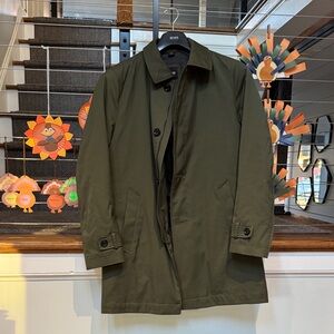 BOSS Men's Olive Green Trench
